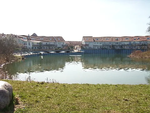 Greifswald Ostseeviertel Ryckseite Teich April 2009 Sl272222