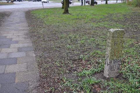 Grenzstein Nr. 1 Herrschaft Pinneberg (Hamburg Eimsbüttel).Lage.ajb