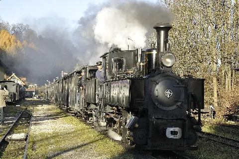 Grünburg Steyrtalbahn Lokomotive 6 Klaus Fährt Ein