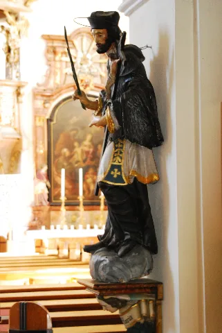 Guentherz 2011 05 07 0057 Ebenfurth Pfarrkirche Johannes Nepomuk Statue2