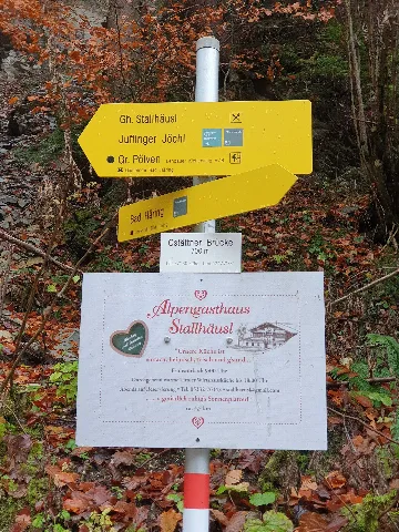 Guidepost Gstättner Brücke