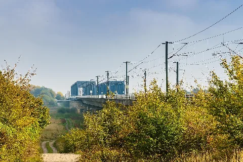 Haemerten Elbebruecke Eisenbahn 01