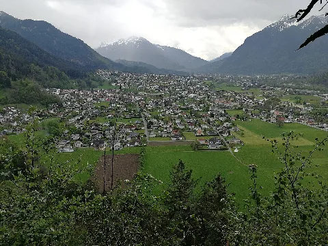 Hängender Stein Richtung Bludenz