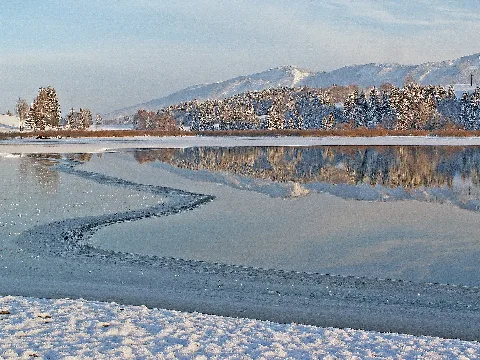 Halblech Illasbergsee Überfrierend, Ammergebirge 03