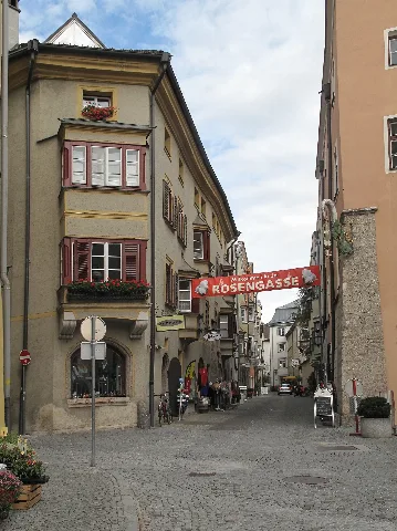 Hall In Tirol, Straatzicht Rosengasse Foto5 2012 08 09 16.23
