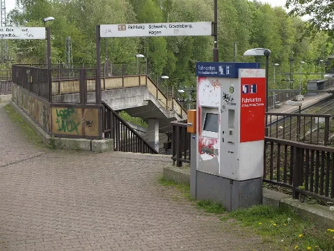 Haltepunkt Wuppertal Langerfeld Der Bahnstrecke Elberfeld Dortmund 944