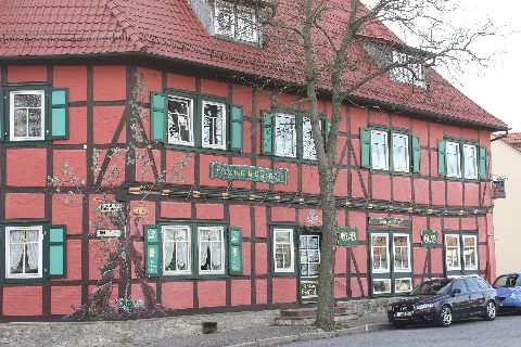 Harzgerode, Fachwerkbau Bürgerhof
