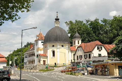 Haselsdorf Tobelbad Kirche Pfarrhof Trafik