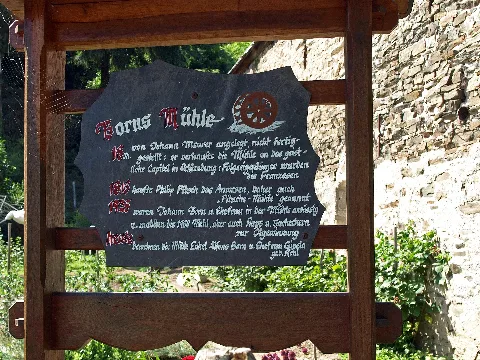 Hatzenport Borns Muehle Schild