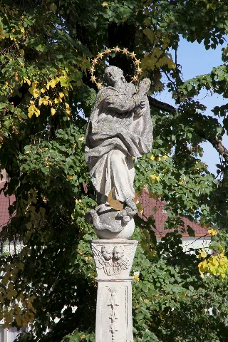 Hausleiten Mariensäule, Detail, Kirchenstraße