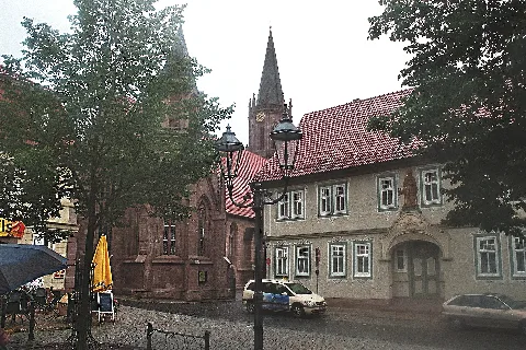 Heilbad Heiligenstadt, Blick Vom Markt Zur St. Aegidien Kirche