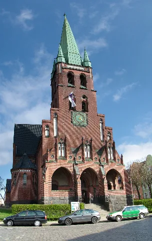 Heiligen Geist Kirche Rostock Panorama Westseite