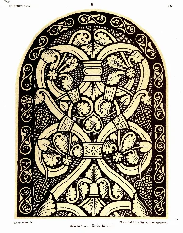 Heiligenkreuz Kreuzgang Glasfenster H