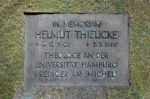 Helmut Thielicke Gedenkstein Hamburg Wellingsbüttel.tafel.ajb