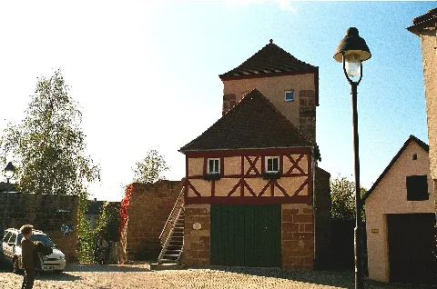 Hilpoltstein, A Part Of The Town Wall (Döderleins Tower)