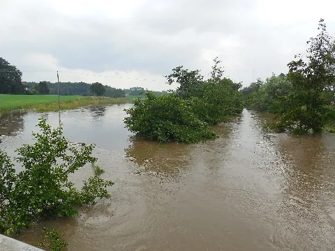 Hochwasser Berkel Gescher1