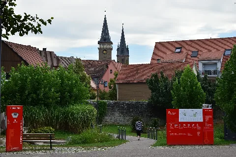Hohenlohekreis Öhringen Stadtmauer Stiftskirche