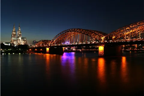 Hohenzollernbrücke In Köln