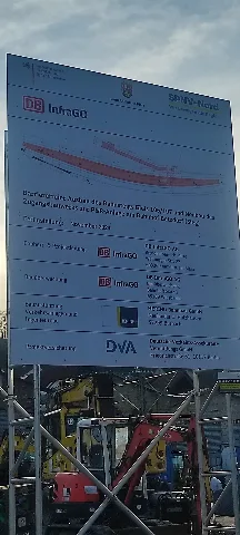 Info Tafel Am Betzdorfer Hauptbahnhof Zum Neuen Gleis