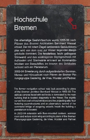 Infotafel Hochschule Bremen