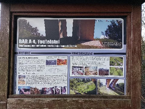 Infotafel Teufelstalbrücke Bab4 March 2025