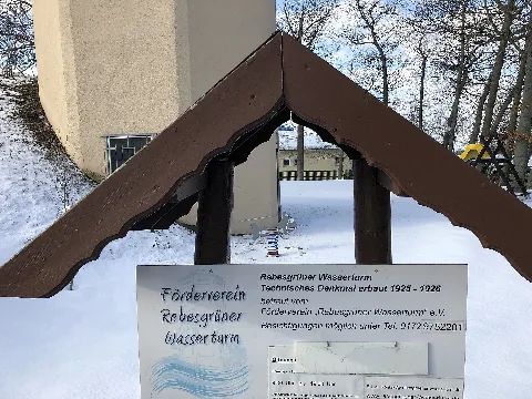 Infotafel Wasserturm Rebesgrün