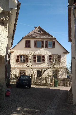 Ingersheim (Neckar) Kleiningersheim Pfarrhaus Ansicht Von Westen