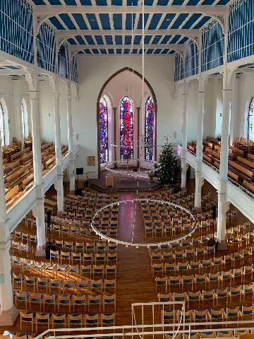 Innenraum Lorenzkirche St. Georgen Von Rosette Aus