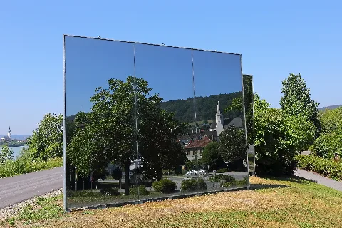 Installation Spiegelwand An Der Donaulände In Kleinpöchlarn 03 2015 08
