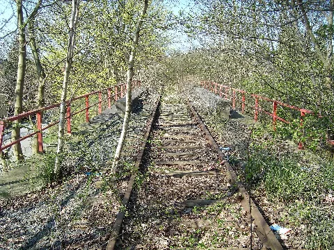 Itzehoe Bahntrasse Itzehoe Wrist Brücke Schauenburger Straße April 2009 Sl270532