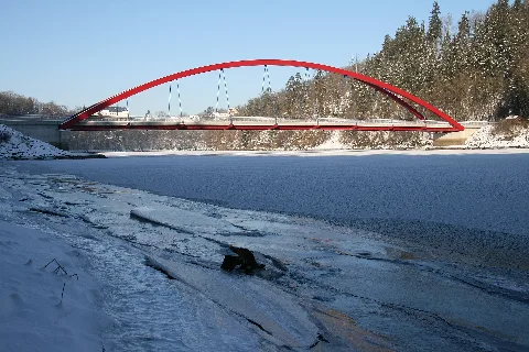 Januartag An Der Eisbrücke Bei Burgk Am Stausee Burgkhammer Panoramio