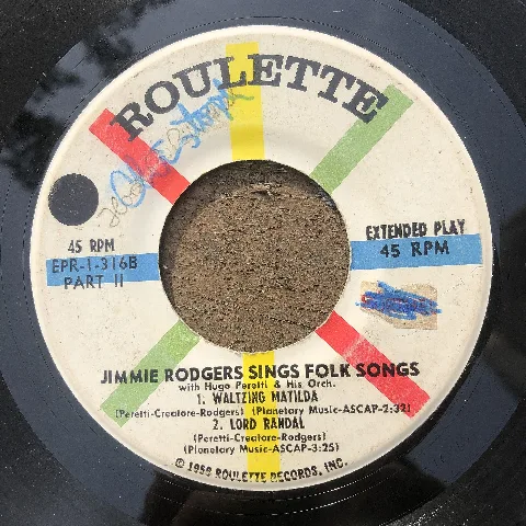 Jimmie Rodgers Sings Folk Songs Roulette
