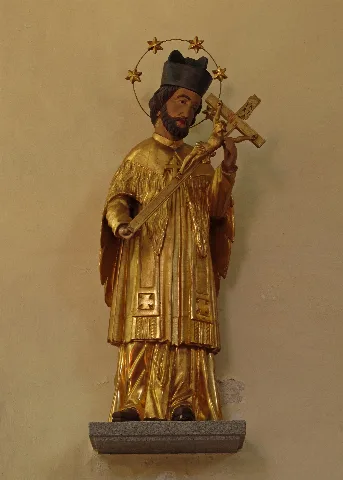 Johannes Nepomuk Statue In Der Pfarrkirche Sallingstadt