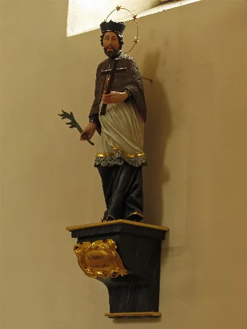Johannes Nepomuk Statue In Der Pfarrkirche Vitis