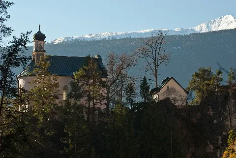 Kalvarienberg Zirl Seen From Ehnbachklamm