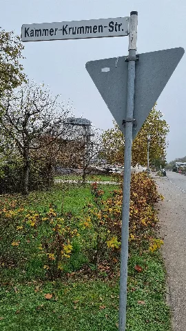 Kammer Krummen Straße (Neu Ulm) Straßenschild