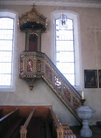 Kanzel Und Taufstein St. Anna In Hirschegg