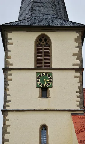 Katholische Pfarrkirche Mariä Geburt In Künzelsau Amrichshausen Kirchturm Südseite
