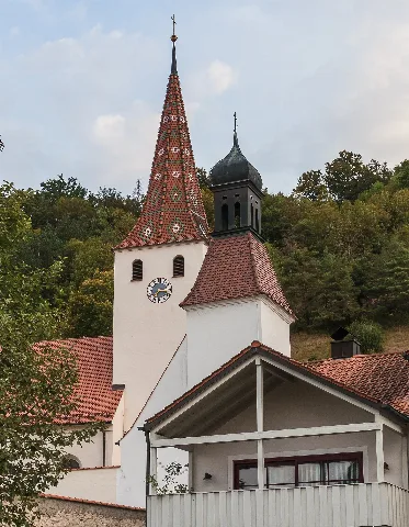 Kerktoren Van Wehrkirche. Locatie Kinding Opper Beieren Duitsland 03