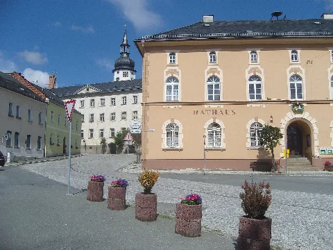 Kirche Alte Schule Und Rathaus In Tanna