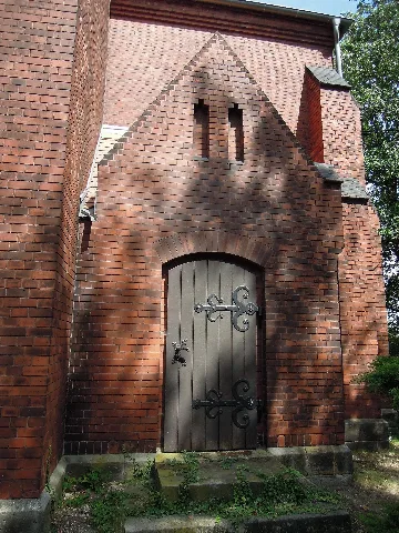 Kirche Dabrun Choranbau Mit Zutritt An Der Südfassade Im August 2020