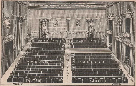 Rudolph Hertzog, Agenda 1912. Jahreskalender des Berliner Kaufhauses. Seite 102. Kleines Theater in Berlin, Unter den Linden 44. Leinen, 224 Seiten, 19,5 x 28,5 cm
