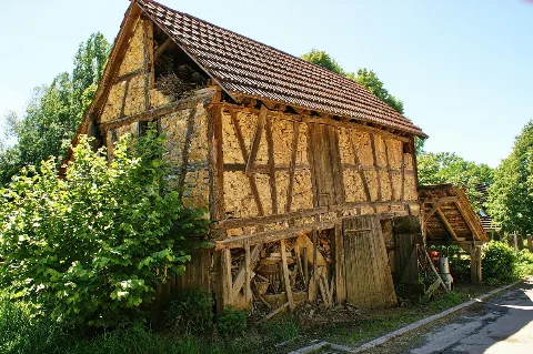 Kleinvillars Alter Fachwerkschuppen Panoramio
