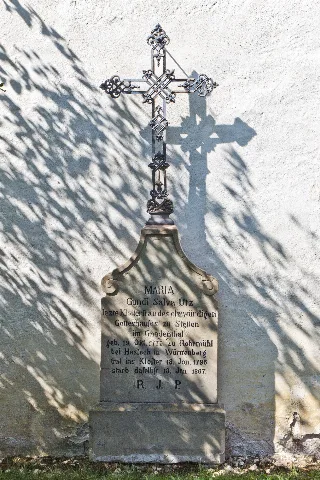Klosterkirche Stetten (Hechingen) Grabstein Der Letzten Nonne Gundi Salva Utz 6659