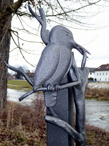 Kolbermoor, Vogel Als Schmuck Eines Papierkorbhalters, 1