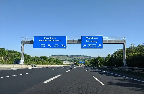 Kreuz Weinsberg In Fahrtrichtung Norden