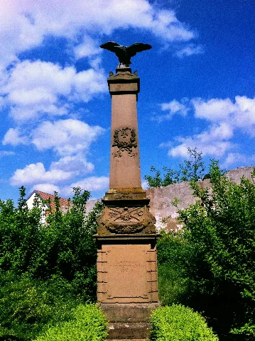Kriegsdenkmal Dittelsheim Obelisk Mit Adler 1881
