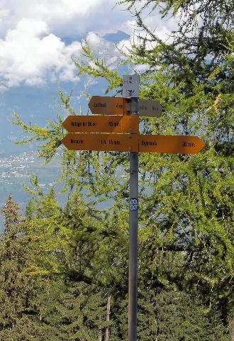 L'a De Bran, (1798 M) Val D'anniviers. Handwijzer 01