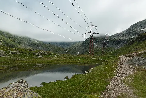 Langsee Mit 380 Kv Höchstpannungsleitung