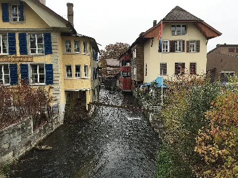 Lenzburg Bleiche Areal Aabach